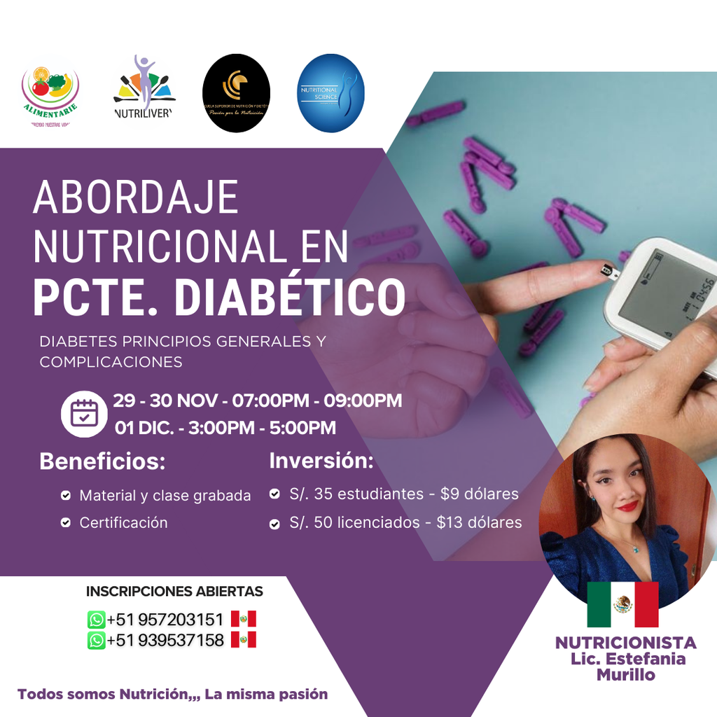 Curso Taller en Abordaje Nutricional en Pacientes Diabéticos