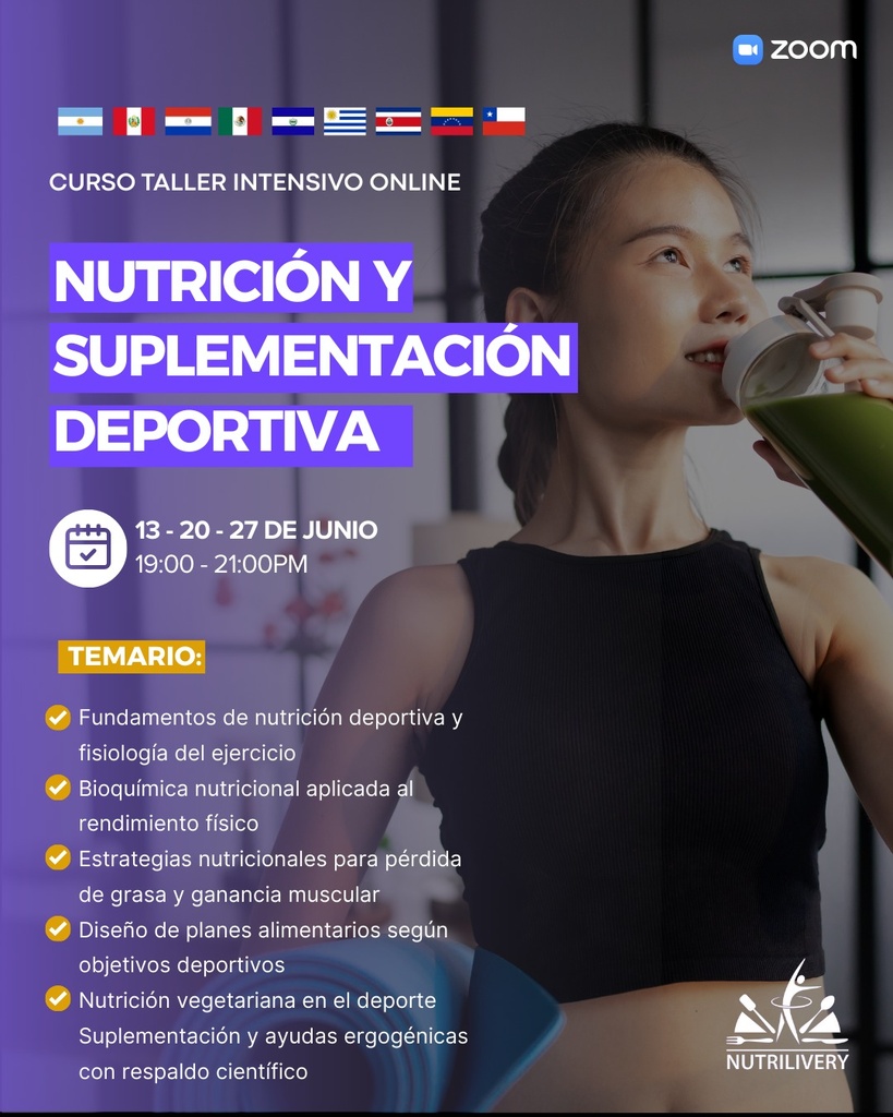 NUTRICIÓN Y SUPLEMENTACIÓN DEPORTIVA